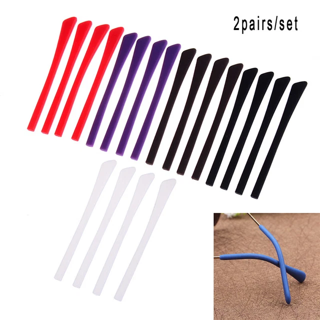 2 paia Porta Silicone Occhiali Punta Gancio Impugnatura Orecchio Supporto Slip Specta LM❤