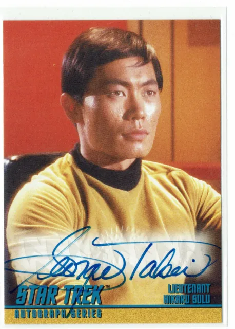 Star Trek The Original Series Season 1 Autograph Card A4 George Takei as Lt Sulu