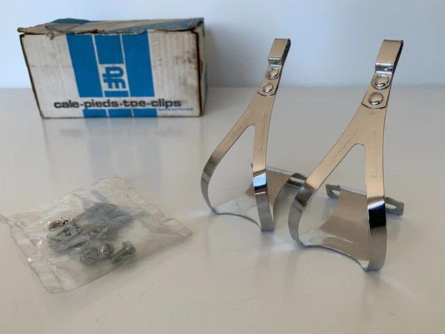 Cale-pieds Vélo Vintage Christophe D Années 70-80, Taille S, Neuf Sous Emballage D'origine, France