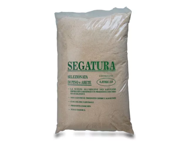 Segatura Di Legna Sacco Da 40 L Di Abete Secca  Colore Naturale Codice 676800