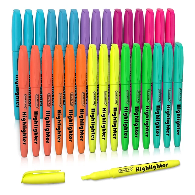 Highlighters, 30 Pack Highlighters Assorted Colors, 10 Colors