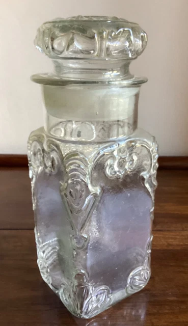 grand bocal RUMTOPF en verre made in Italie avec décor fruits en relief