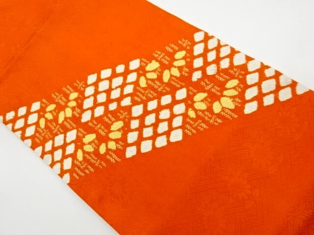 5799927: Japanese Kimono / Vintage Nagoya Obi / Shibori / Abstract Pattern