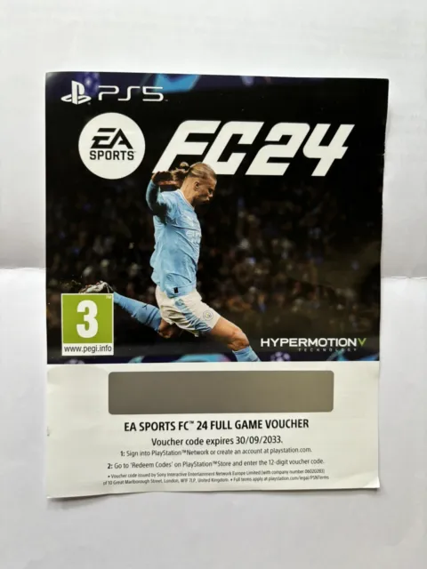 EA Sports FC24 PS5 New Full Game & Ultimate Team Codes