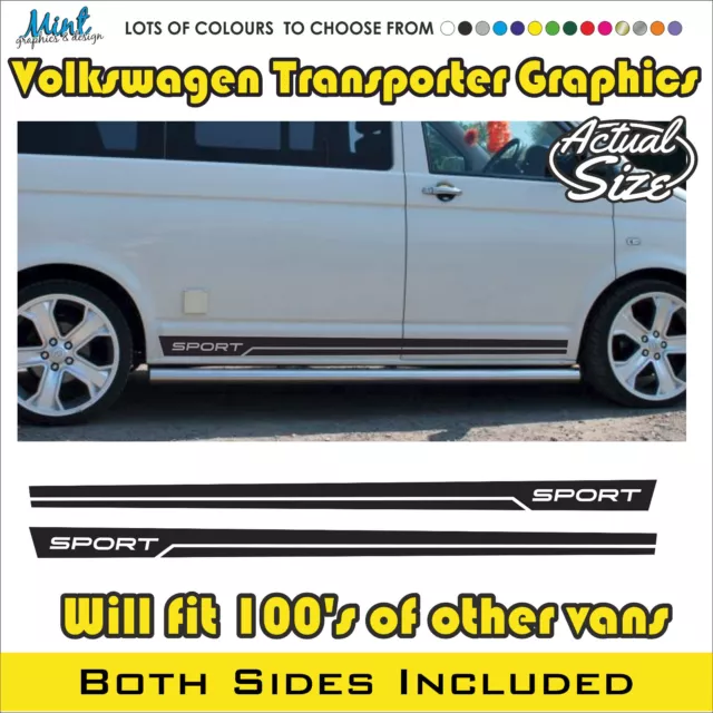 SWB VW Transporter Camper MOTORHOME Stripes Decals Stickers Van Graphics 201