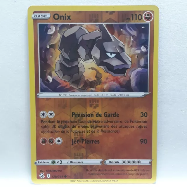 Pokemon EB08 Common Onix Reverse Card 138/264 Merge Fist New (977)
