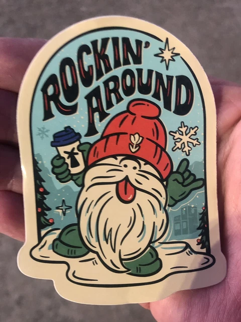 DUTCH BROS STICKER Drop for November 1st 2023! Rockin Around $3.85