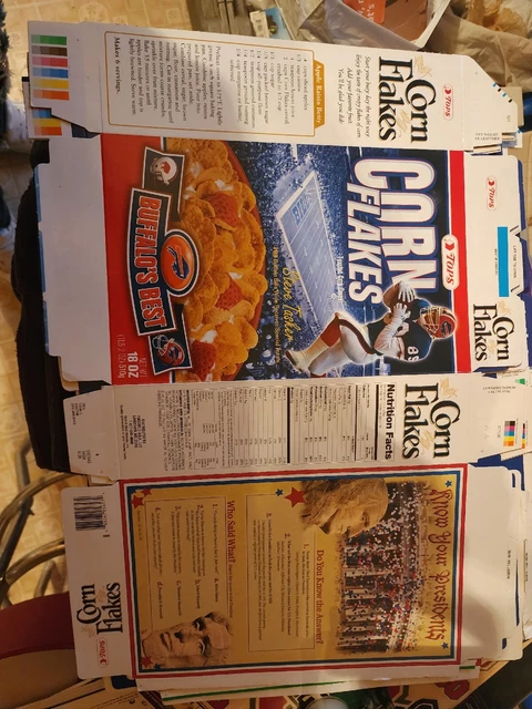 Collector Cereal Box Steve Tasker special edition.