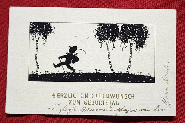 WW2 WWII NAZI German Third Reich Birthday greetings postcard Germany ...