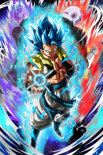 Dragon Ball GT Poster Gogeta SSJ4 Vegeta Goku 12in x 18in Free