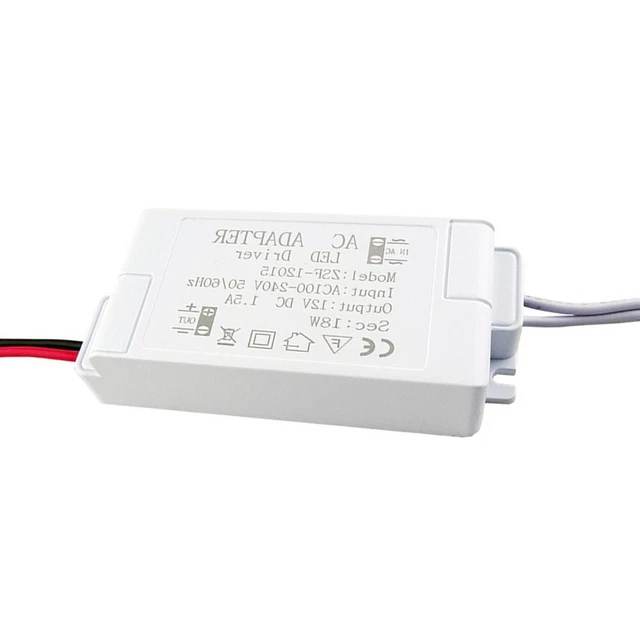 Transformateur LED 240V AC Vers 12V DC 18W-100W - Alimentation Pour Bandeaux LED - Neuf