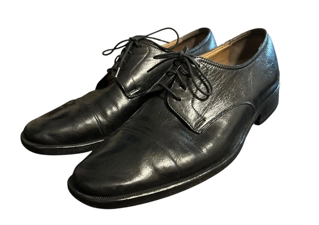 Bruno Magli Branson Martico Cap Toe Leather erby Dress Shoes Black Mens Sz 10.5M Bruno magli martico black - Gem main image 4