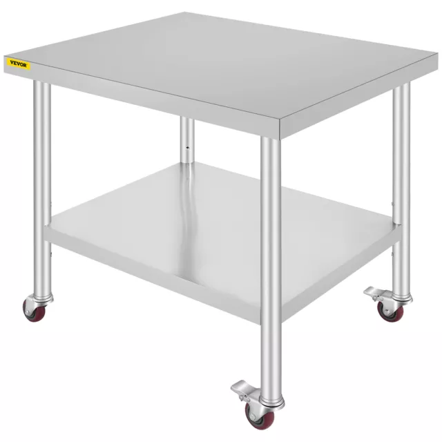 Commercial 30" x 36" Stainless Steel Food Prep Work Table Kitchen Restaurant
