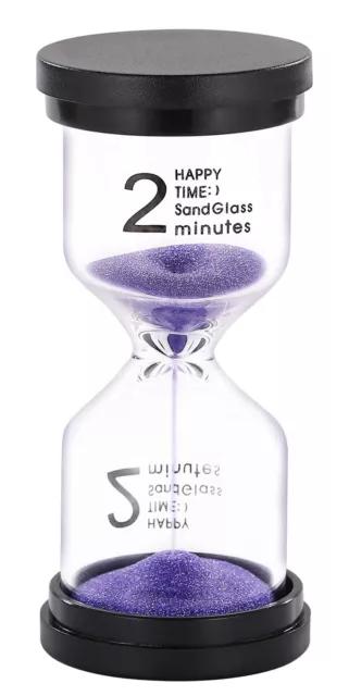 SuLiao 2 Minute Sand Timer hourglass: Colorful Sand Clock, Small Reloj De Are...