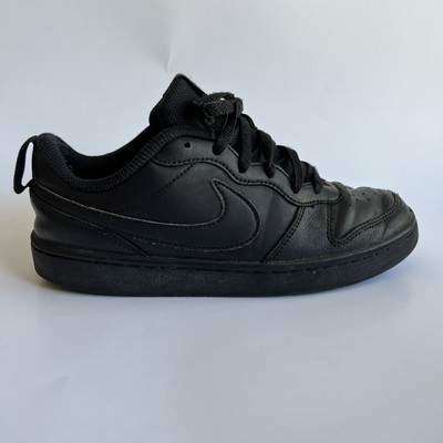 NIKE COURT BOROUGH Low 2 839985-001 Black on Black Size 6 Youth $22.99 - PicClick