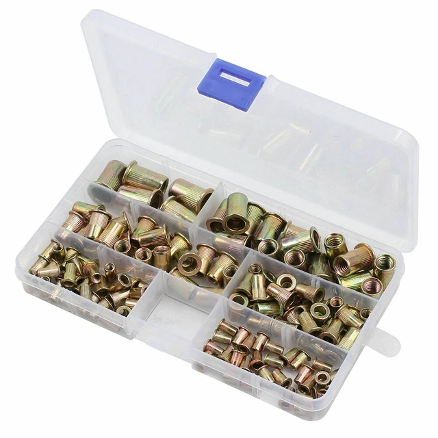Efficiente kit strumenti inserto filettato rivetto dado 150 pz set riveter dado
