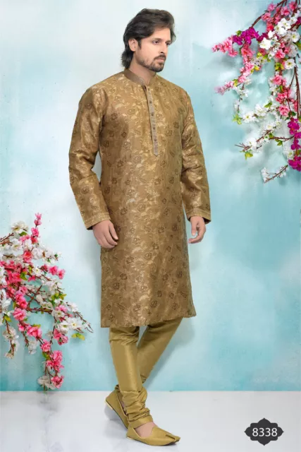 Indian Mens Designer Wedding Bollywood Party Wear Traditional Kurta Payjama