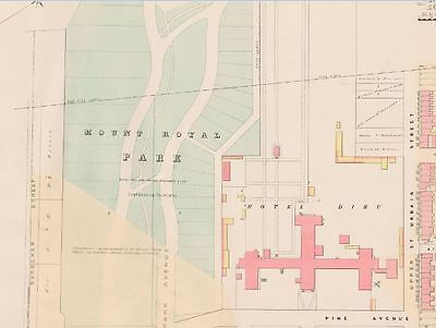 1890 Montreal, Canada, St. Lawrence Ward, Mount Royal Park, Copy Plat Atlas Map 2