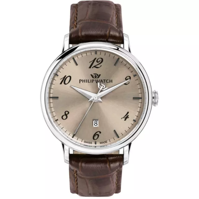 PHILIP WATCH TRUMAN R8251595004 OROLOGIO PELLE 41mm LIST. 340€ SOTTOCOSTO