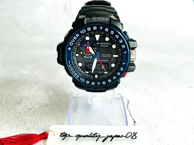 CASIO GULFMASTER GWN 1000B 1BJF Noir Radio Wave Solar Montres pour