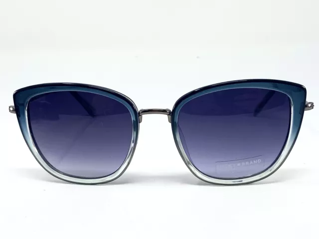 New LUCKY BRAND Trinity Blue Gradient UV Protected Womens Sunglasses