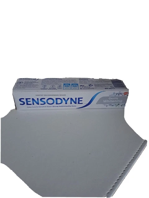 Pasta de dientes sensible Sensodyne cuidado diario blanqueador suave 75 ml X3