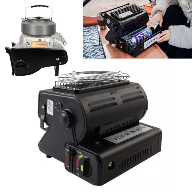 Tragbare Butan 2in1 Tragbare Gasheizung 1,7KW Camping Butan Gas Kocher