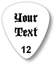 PERSONALISED CUSTOM printed guitar picks, plectrums with your name, logo, design