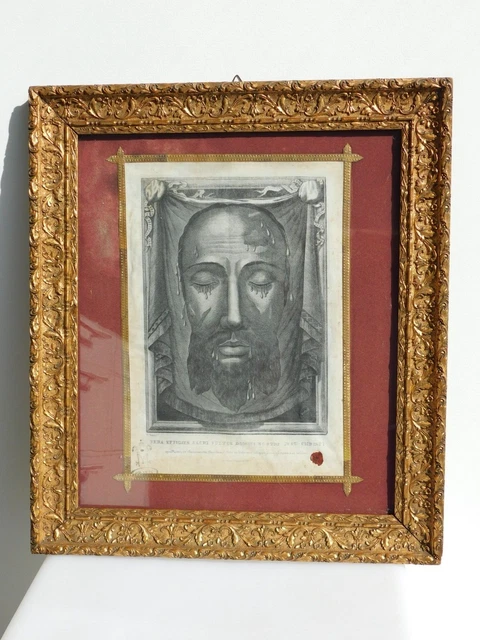 ANTIQUE HOLY FACE of Jesus * Image of Veronica’s Veil *Original