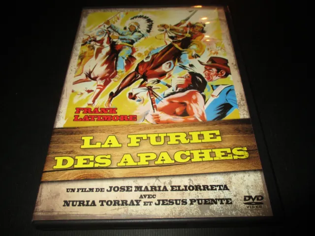 DVD "LA FURIE DES APACHES" Frank LATIMORE / de Jose Maria ELIORRETA - western