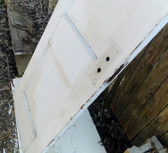 Antique Wood Closet Door / Pantry Door - 24 inches wide 3