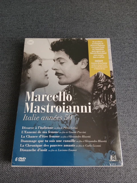 Marcello Mastroianni.. Italie années 50 ... coffret 6 DVD neuf sous blister