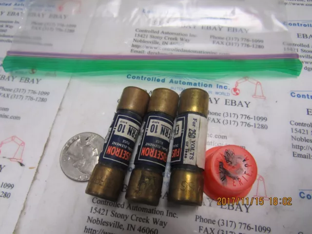 Buss/Bussmann Cooper FRN-10 Fuse/Fuses Lot of 3