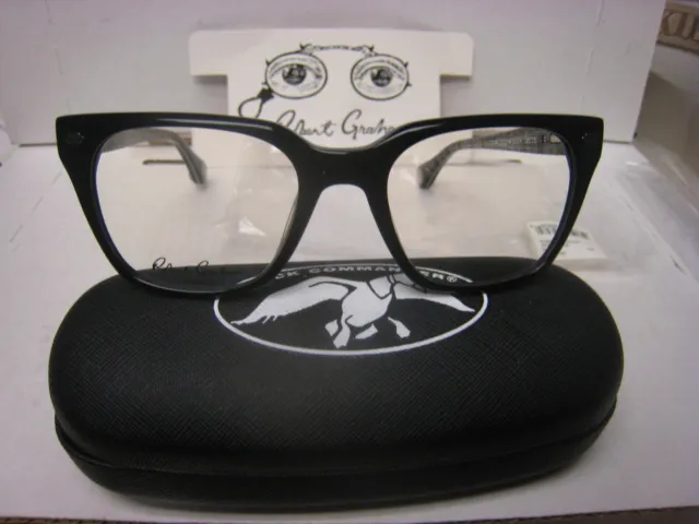 Men's Robert Graham Eyeglass Frame VERVE   BLACK  53-20-145-42v  w/Generic case