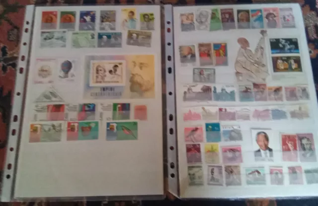 Briefmarken Sammlung AFRIKA , ca. 480 verschiedene, ca. 50 Blöcke oder Bögen