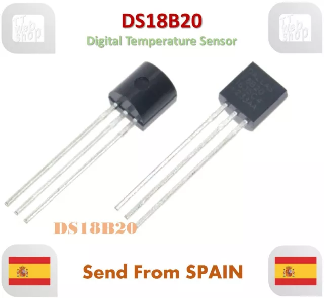 DS18B20 18B20 18S20 TO-92 IC CHIP Thermometer Temperature Sensor
