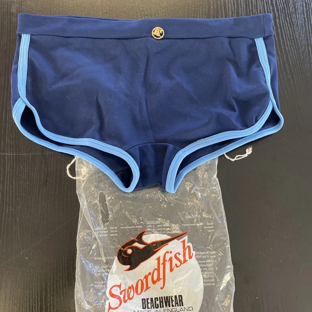 Vintage Swordfish Nylon Swimming Trunks/shorts 1970’s Sz Large (J)