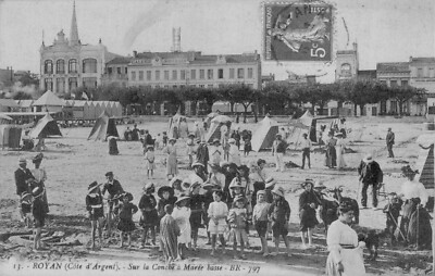 DÉP17/ ROYAN SCÈNE DE PLAGE A MARÉE BASSE CPA 