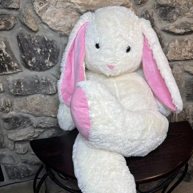 Giant 42" Easter Bunny Rabbit Plush Stuffed Animal Cream Pink Best Made Toys