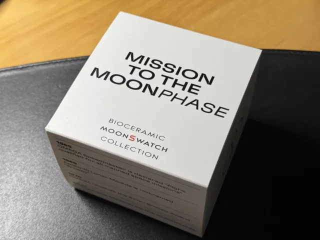 Swatch Omega  Moonswatch Snoopy Mission to the Moonphase Weiss VOLLMOND S033W700