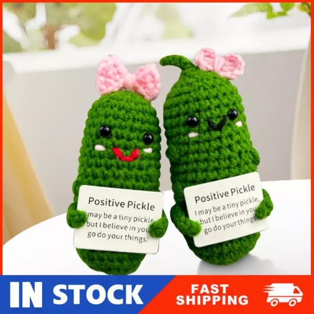 Handmade Emotional Support Pickled Cucumber Gift Funny Pickle Toy for Boys Girls