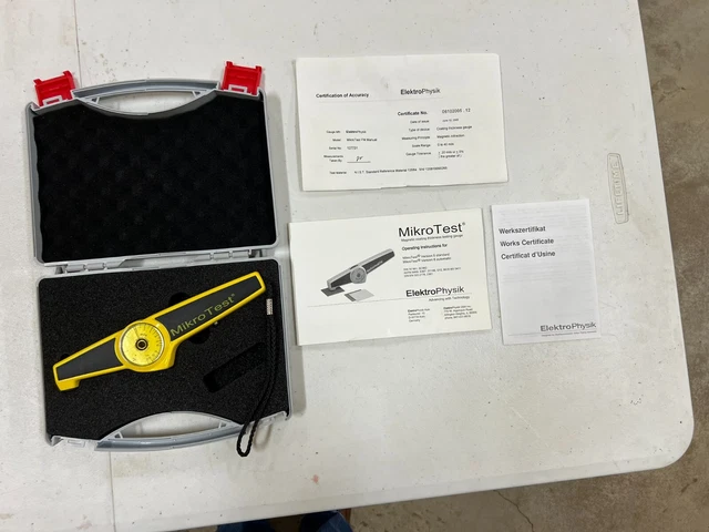 ELEKTROPHYSIK MIKROTEST FM 5 Magnetic Coating Thickness Testing Gauge w