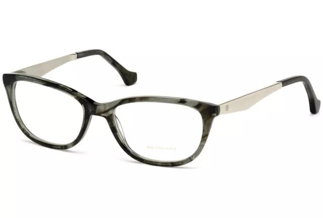 Balenciaga BA 5041 020 Grey Green Plastic Eyeglasses Frame 54-17-140 BAL5041 RX