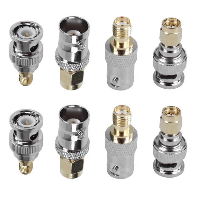 SMA à BNC Kits  Adaptateur Coaxial Mâle Femelle Coaxial Connecteur 12 Pièce1717