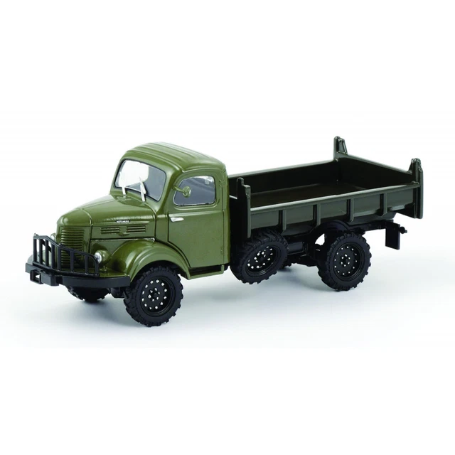 Miniature Hotchkiss PL20 4x4 Eligor 1/43 – Camion Benne TP Avec Treuil Avant – Neuf