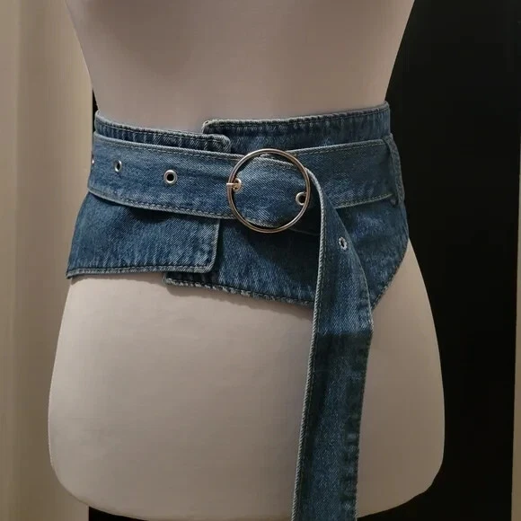Denim Corset Wrap Around belt