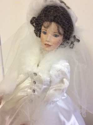 1996 Ashton-Drake "Winter Romance" Porcelain Bride Doll
