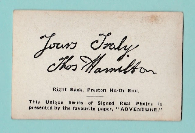 Fussball - Abenteuer / Thomson - T. Hamilton Of Preston North End - 1930 2
