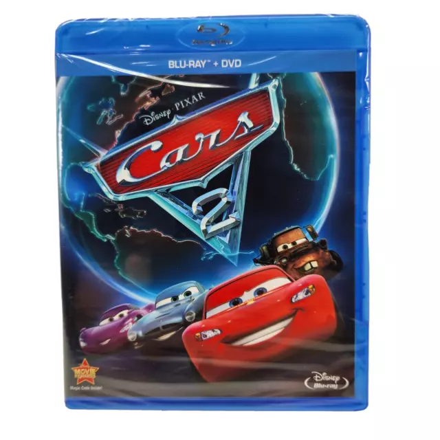 Cars 2 Blu-ray (Region Free) & DVD (Region 1) 2011 2-Disc Set ~ Disney Pixar