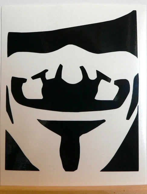 ADESIVO V PER VENDETTA For Guy Fawkes Sticker Decal Anonymous Mask - Foto 8